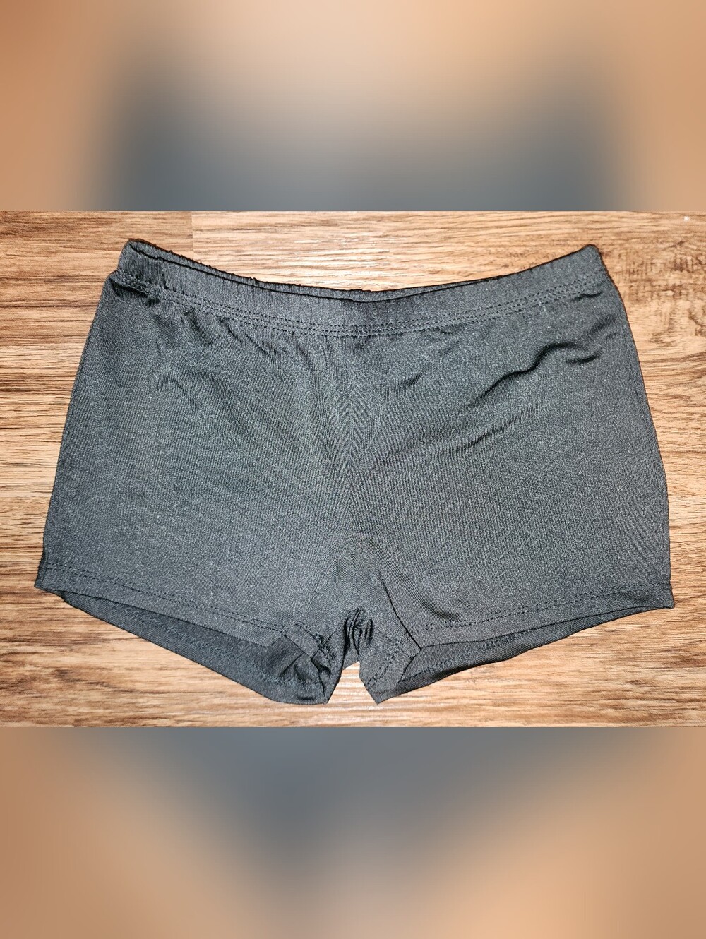 Kids Black Cheer/Dance Shorts